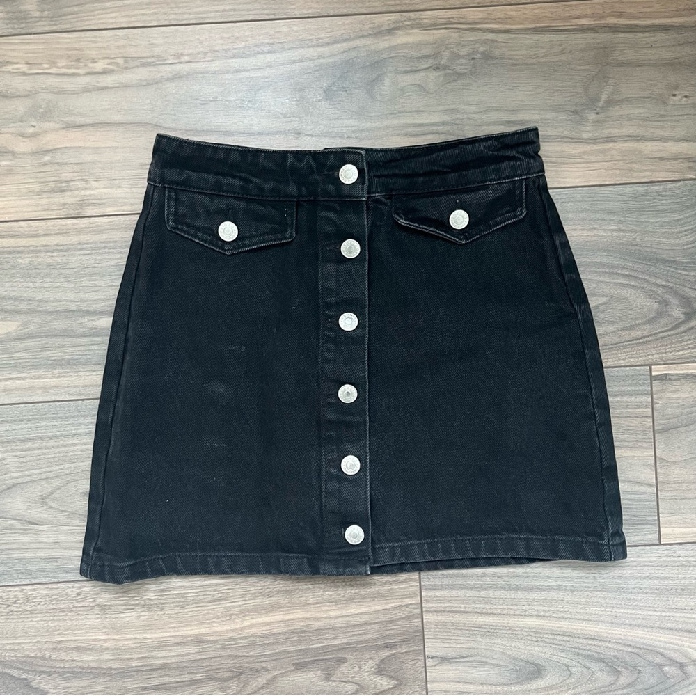 Topshop Denim Mini Skirt